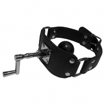 DARK INK Black Silicone Ball Gag