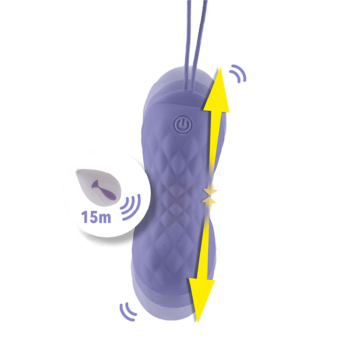 Feelztoys Purple Love Balls Jivy - Remote Control