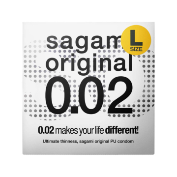 Sagami Original 0.02 L-size (2nd generation) 58mm 1's Pack PU Condom