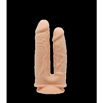 SILEXD DOUBLE PENETRATION SILICONE DILDO 7"+ 8" W/ USB VIBRATION + LRS CONTROL