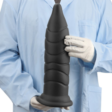 Silicone Backdoor Challenge –  Suction Anal Plug Black