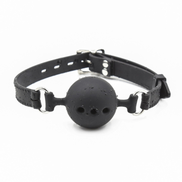 Silicone Breathable Ball Gag Black  S