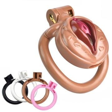 Sissy Pussy Chastity Cock Cage