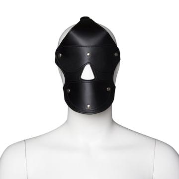 Gimp Hood With Removable Eye Pad And Red mouth Pad Black -Red