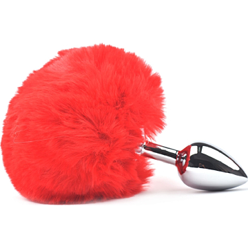 Kinksters Silver/Red Bunny Plug