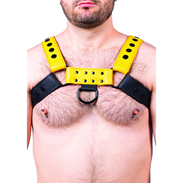 Kinksters Snap Leather Harness - Black