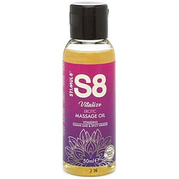 S8 Massage Oil Omani Lime & Spicy Ginger 50ml - Erotic Gel