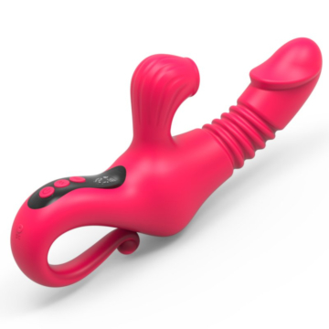 Thrusting Heating And Suction Rabbit Vibration Red