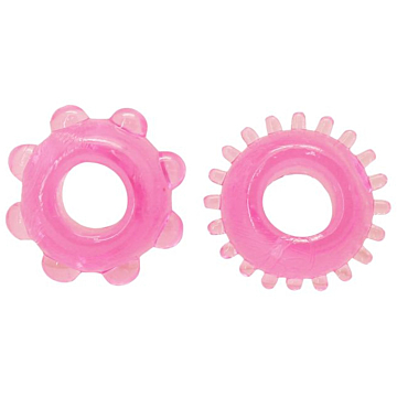 Pink Timeless Flexi Rings (2pcs)