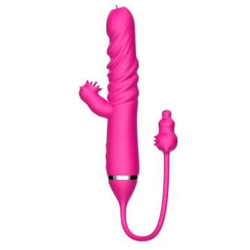 Kinksters Thrusting Rabbit Vibrator - Fuchsia