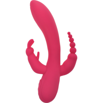 Triple Power Vibrator 10 Vibration Modes Pink USB Passion Labs