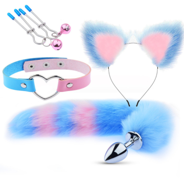 Two-Tone Fetish Set - Blue