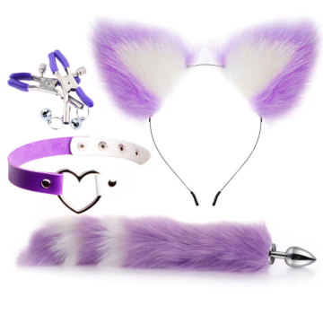 Two-Tone Fetish Set - Purple