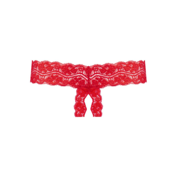 Underneath - Kyra Crotchless Thong Red