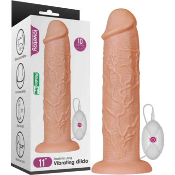 Lovetoy 11" Vibrating Realistic Dildo