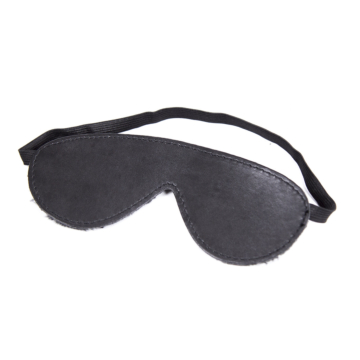 Vegan Leather Blindfold Mask Black