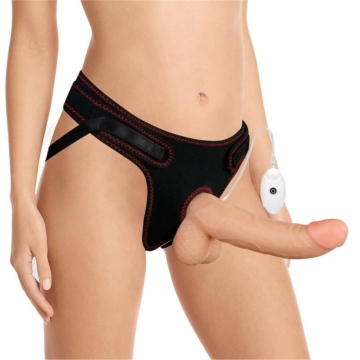 Lovetoy Vibrating Strap-on with Remote Control