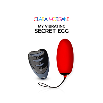 Clara Morgane Red Vibrating Egg+Remote