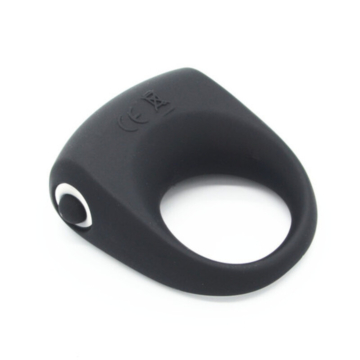 Vibrating Silicone Cock Ring Black
