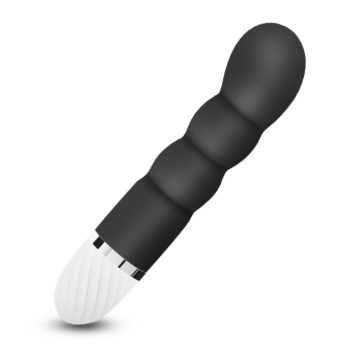 Vibrating Silicone G-Spot Vibrator Black