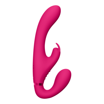 Shots Media Suki - Purple Vibrating Strapless Strap-on