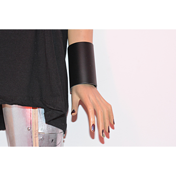 Kinksters Black Leather Wristband