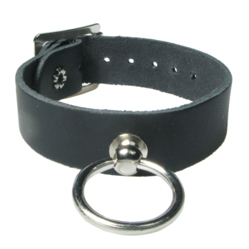 BULLET69 Small Black Leather Wristband