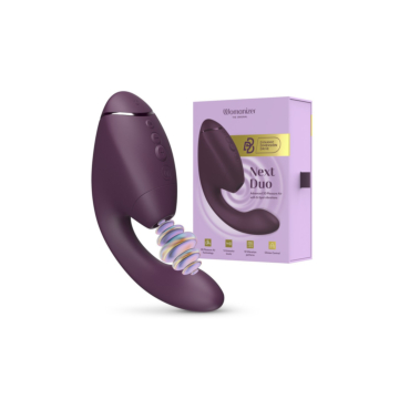 Womanizer - Duo next dual clitoral & g-spot stimulator dark purple