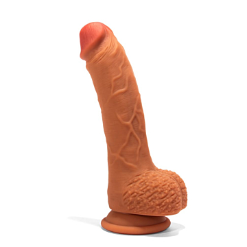 X-MEN 8.8 inch Dual Layered Dildo Brown
