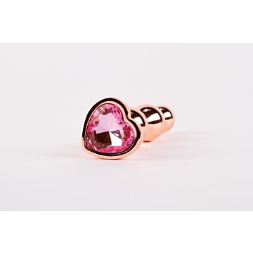 X-Men Secret Shine Booty Call Metal Butt Plug with Gem Gold S
