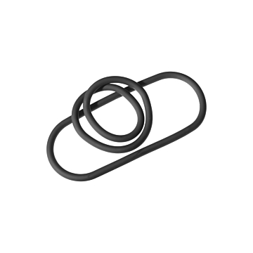 Kinksters Silicone Slim Wrap Ring - Black