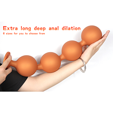 Anus Butt Plug with Suction Golden XXXL - 45x9cm