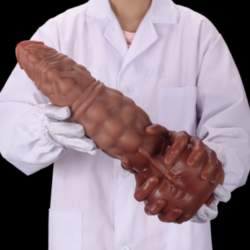 XXL Silicone Realistic Dildo Sex Toy Brown 29cm