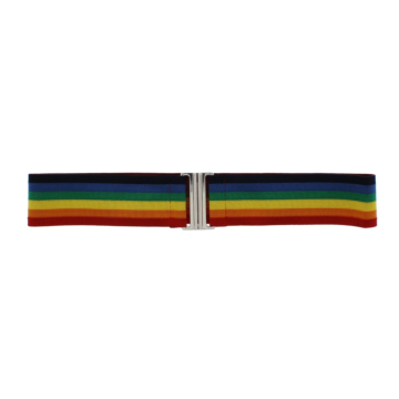 Colorful Rainbow Belt with Clasp