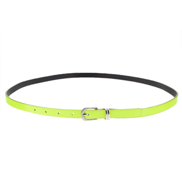 101.5 x 1.3cm Neon Yellow Glossy Rubber Belt