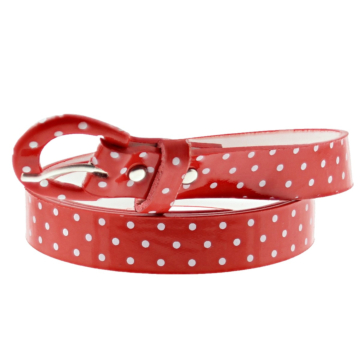 96 x 2cm Red Polka Dot Retro Waist Belt