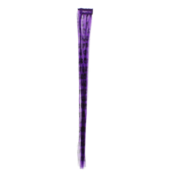 40cm Purple Leopard Print Hair Highlights