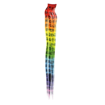 Rainbow Leopard Print Hair Highlights/Extensions