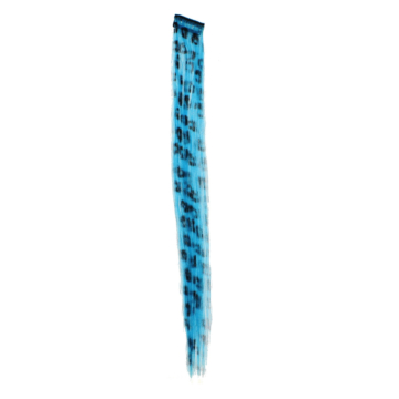 Turquoise Leopard Print Hair Extensions