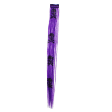 Purple Skull Hair Highlights/ Extensions