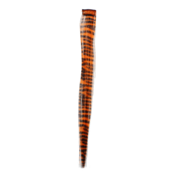 Orange Zebra Print Hair Highlights/Extensions