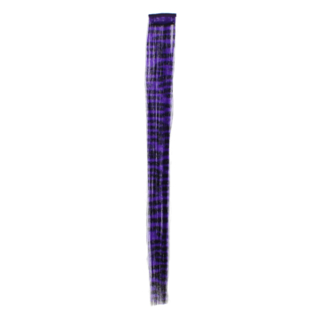 Purple Zebra Print Hair Extensions