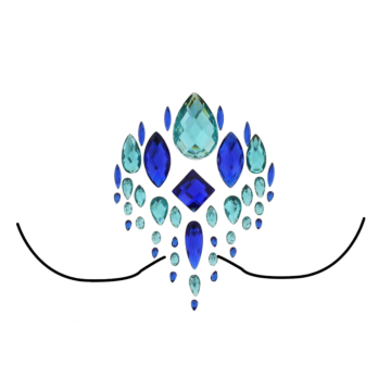 Blue Crystal Boob Gems - Style A