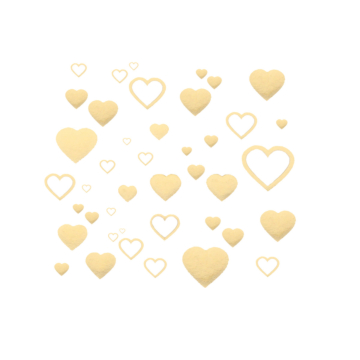 Sparkle Love: Gold Heart Freckles