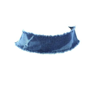 Frayed Edge Denim Choker