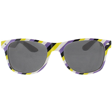 Bold and Bright Striped Sunglasses