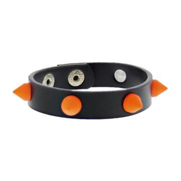 Orange Conical Studded Bracelet