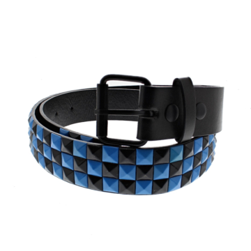 Genuine Leather Turquoise Chessboard Belts