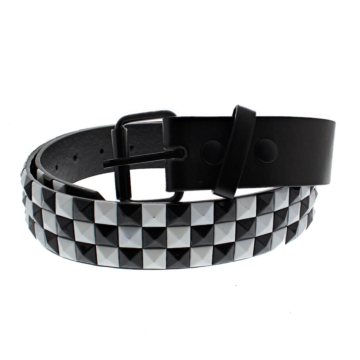 Kinksters Chessboard 3-Row Genuine Leather Belts