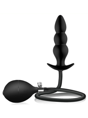 Kinksters Inflatable Plug - Black Silicone